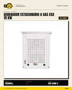 Generador Estacionario a Gas 15 kW — EGX · sec_003