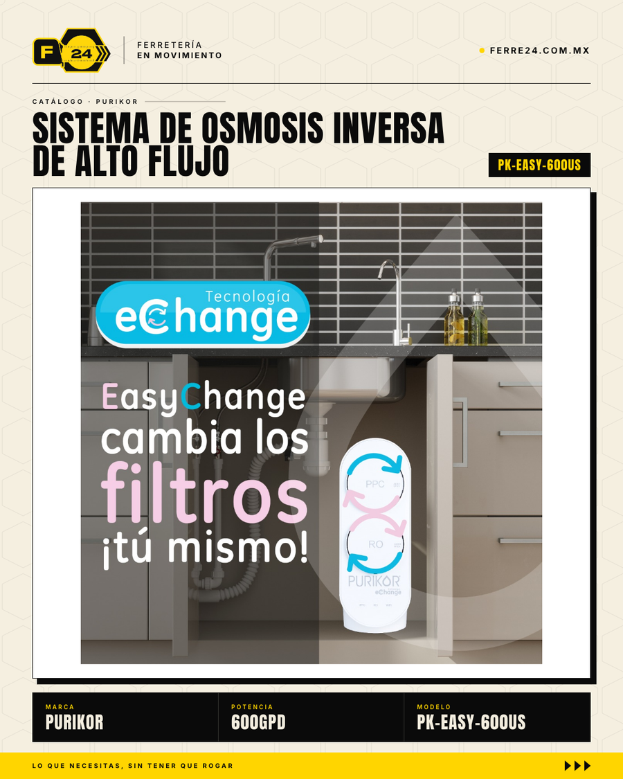 Sistema de Ósmosis Inversa Sin Tanque 600 GPD — PURIKOR PK-EASY-600US · sec_003