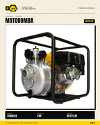 Motobomba Alta Presión 7 HP — 65 m, Tres Salidas · sec_003