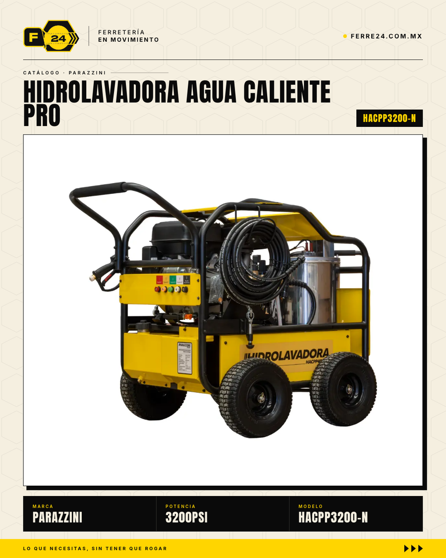 Hidrolavadora de Agua Caliente Parazzini Pro 3200 PSI · sec_003