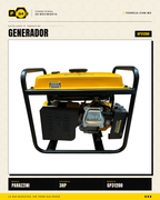 Generador portátil Parazzini GP31200: motor 3HP, 1,200W máx, tanque 6.3 L, 7 h de autonomía. Respaldo confiable para hogar, campo y emergencias desde $4,769 MXN. · sec_003