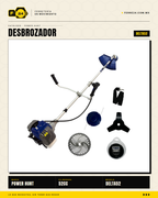 Desbrozadora Power Hunt DELTA52 52 cc — Con Cuchilla de Fábrica · sec_003
