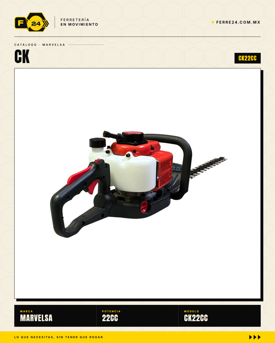 Cortasetos 22 cc Kawashima Pro — Kit listo, refacciones locales · sec_003