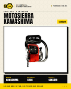 Motosierra Kawashima 52 cc — detalle 3