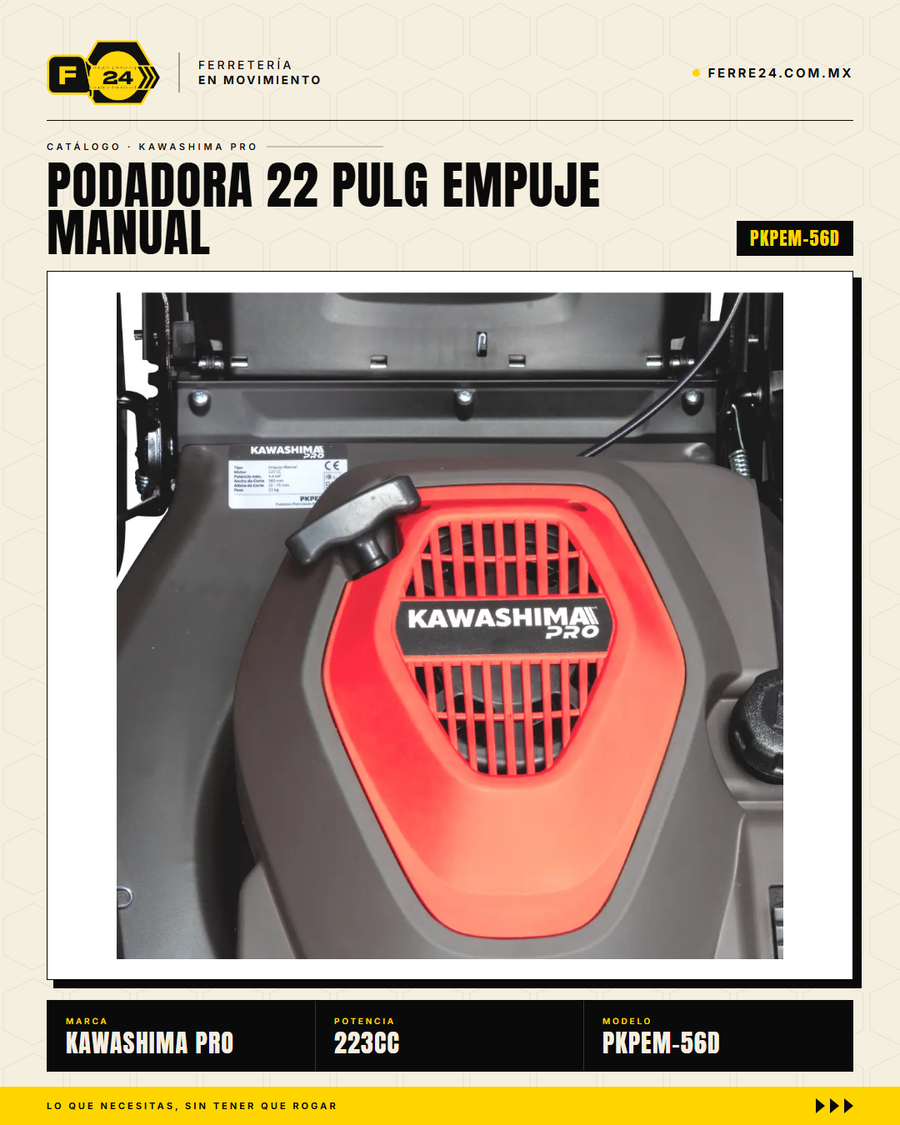 Podadora Kawashima Pro PKPEM-56D 22" 223cc 3-en-1 · sec_003
