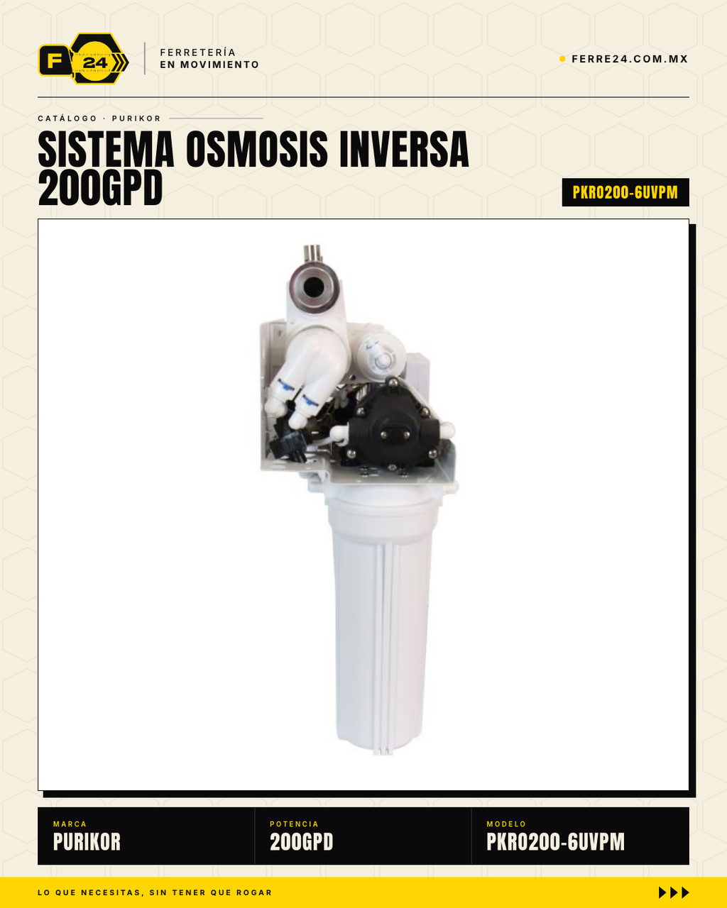 Sistema de Ósmosis Inversa 6 Etapas + UV — 200 GPD PURIKOR · sec_003