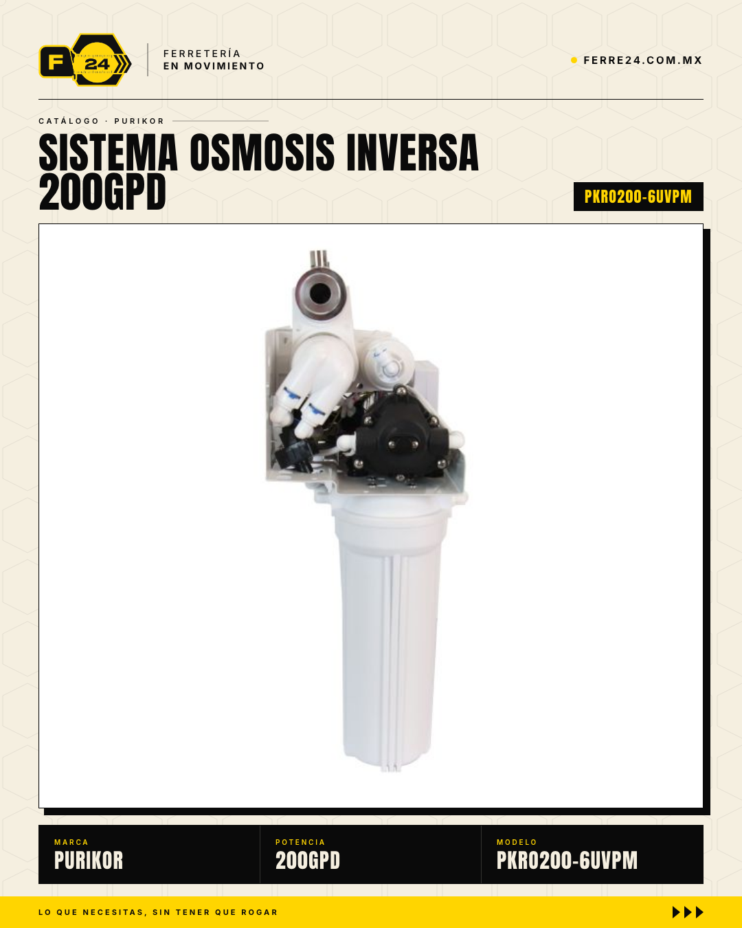 Sistema de Ósmosis Inversa 6 Etapas + UV — 200 GPD PURIKOR · sec_003