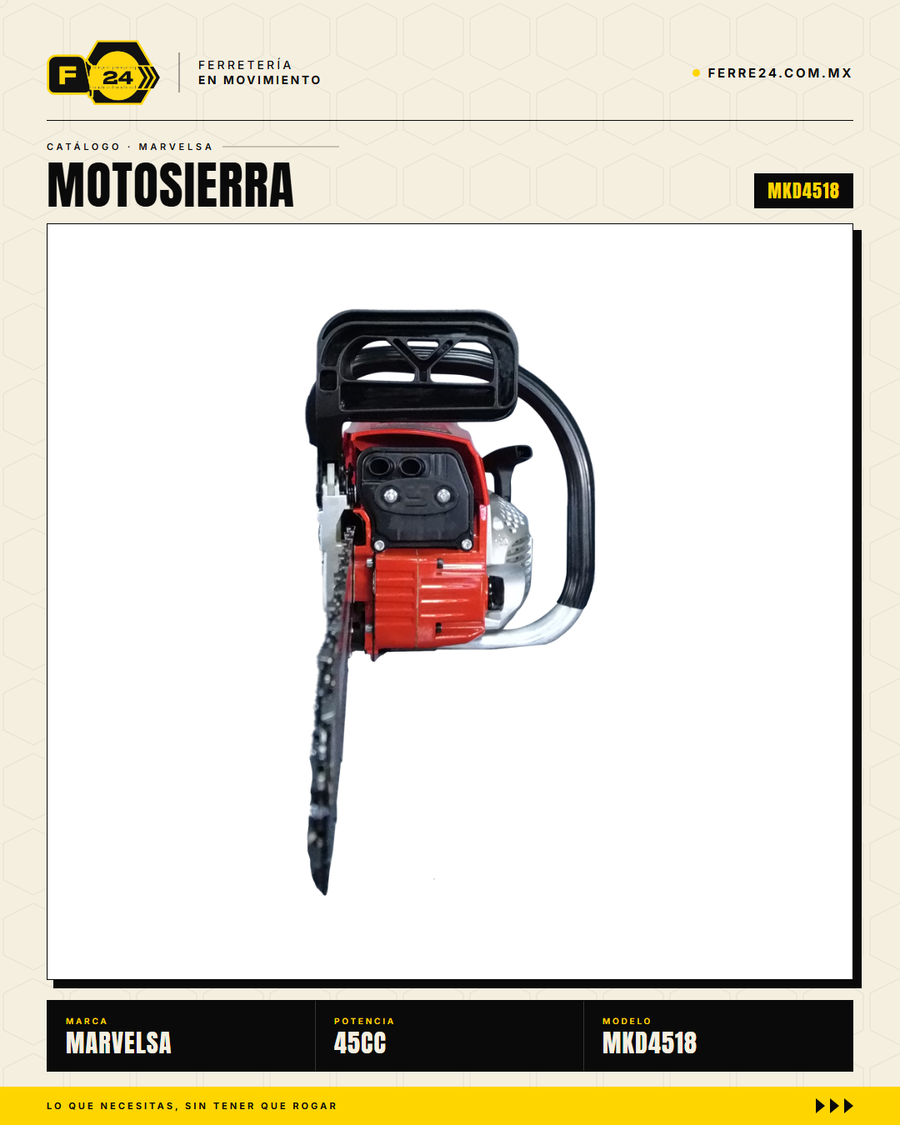 Motosierra Kawashima Dakota 45cc — Barra 18 pulgadas · sec_003