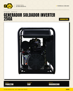 Parazzini BAKARAC300 — Generador Soldador Inverter 250A Gasolina · sec_003