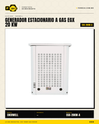 Generador Estacionario a Gas 20 kW — EGX · sec_003