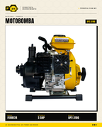 Motobomba para Químicos 2.5 HP — 1", Autocebante · sec_003