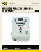 Generador Diesel Silencioso 14 kW con ATS Automático — Parazzini GPDS14M · sec_003