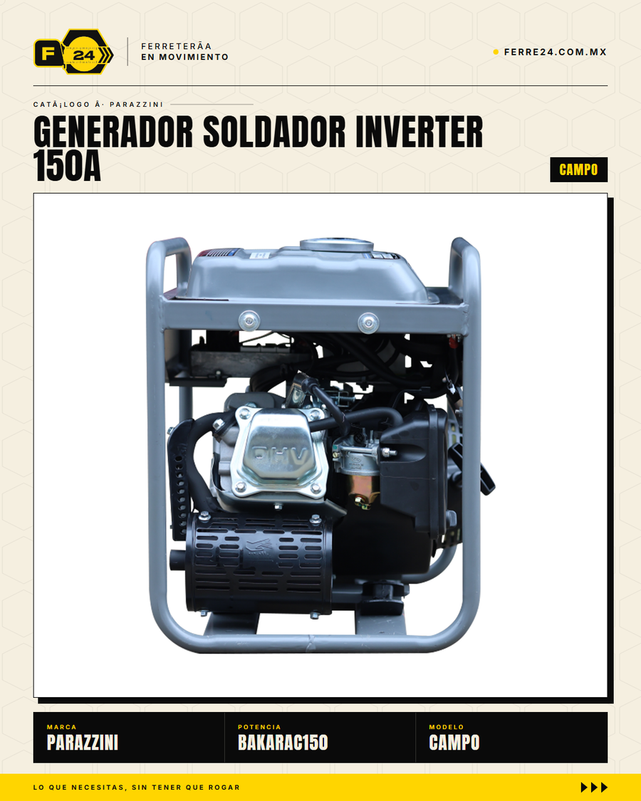 BAKARAC150 — tanque 5L y arranque manual