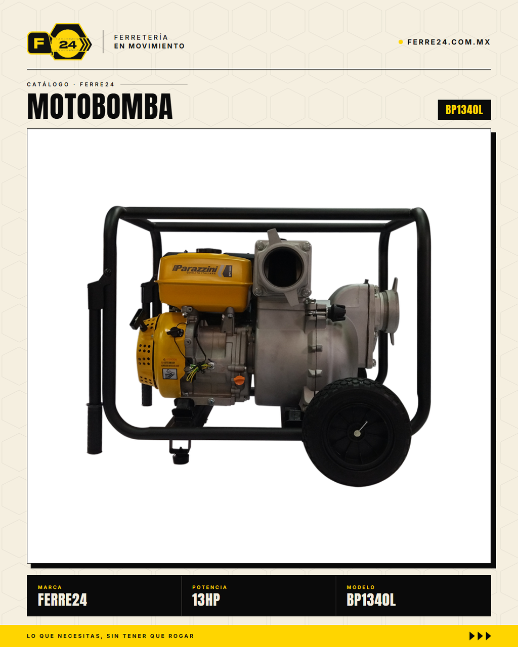 Motobomba para Lodos 13 HP — 4", la Grande de Obra · sec_003