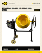 Revolvedora a Gasolina ½ Saco — Olla de 140 L, 2.5 m³/h · sec_003