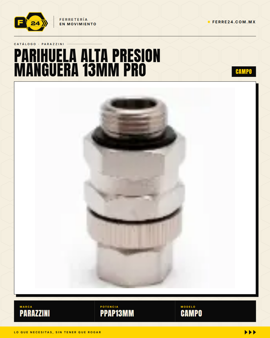 Parihuela Alta Presión Manguera 13 mm PRO — Fumigación Profesional en Grandes Extensiones · sec_003