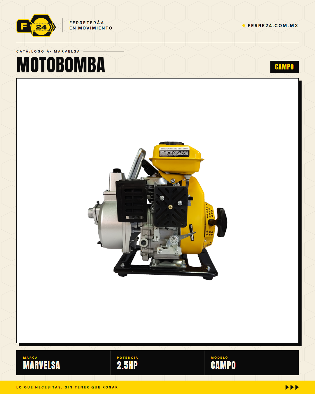 BP2.510 — bomba autocebante detalle