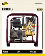Parihuela Parazzini 6.5HP Transmisión Directa — Kit Manguera y Carrete · sec_003_marvelsa