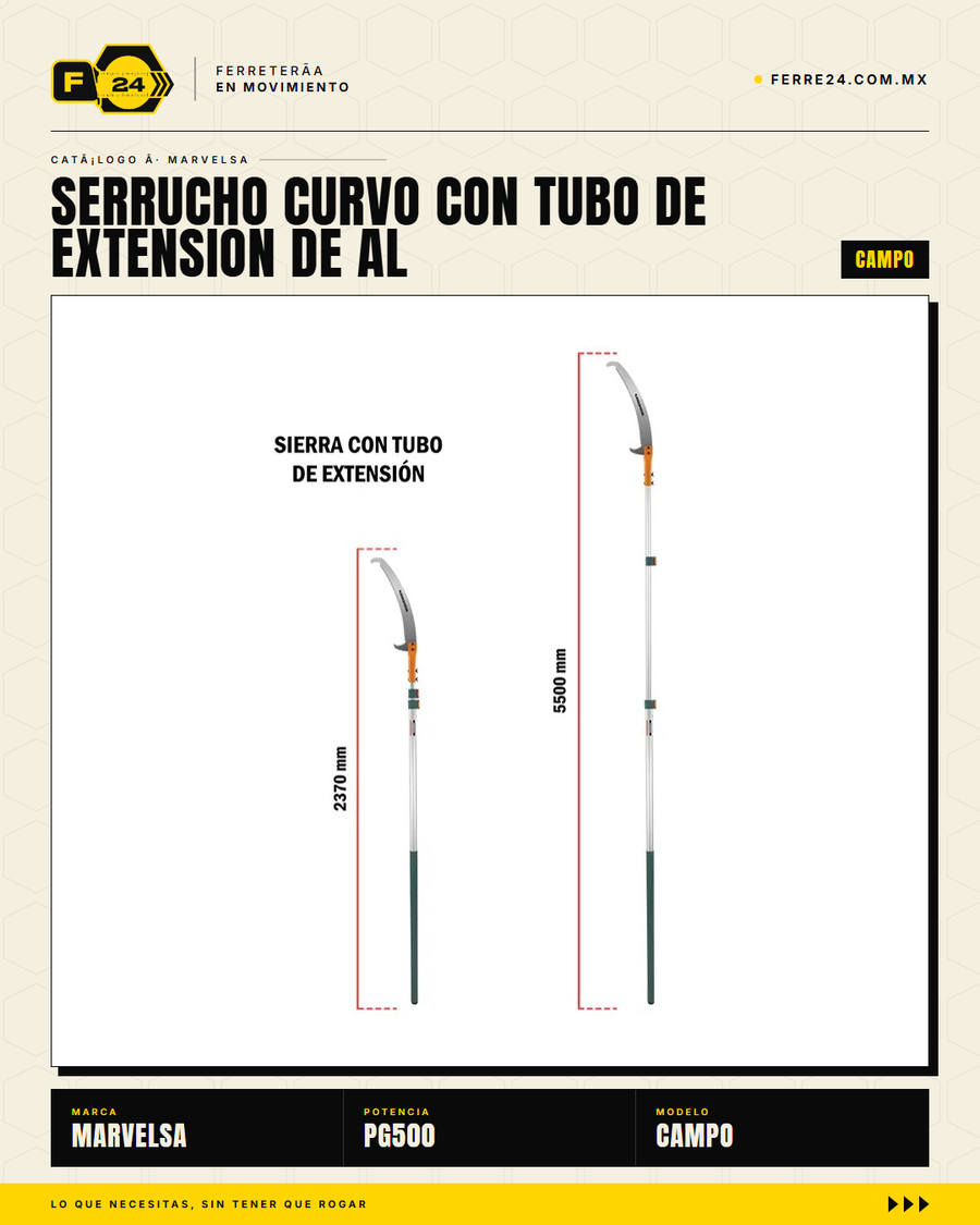 Kawashima PG500 — poda de ramas en altura