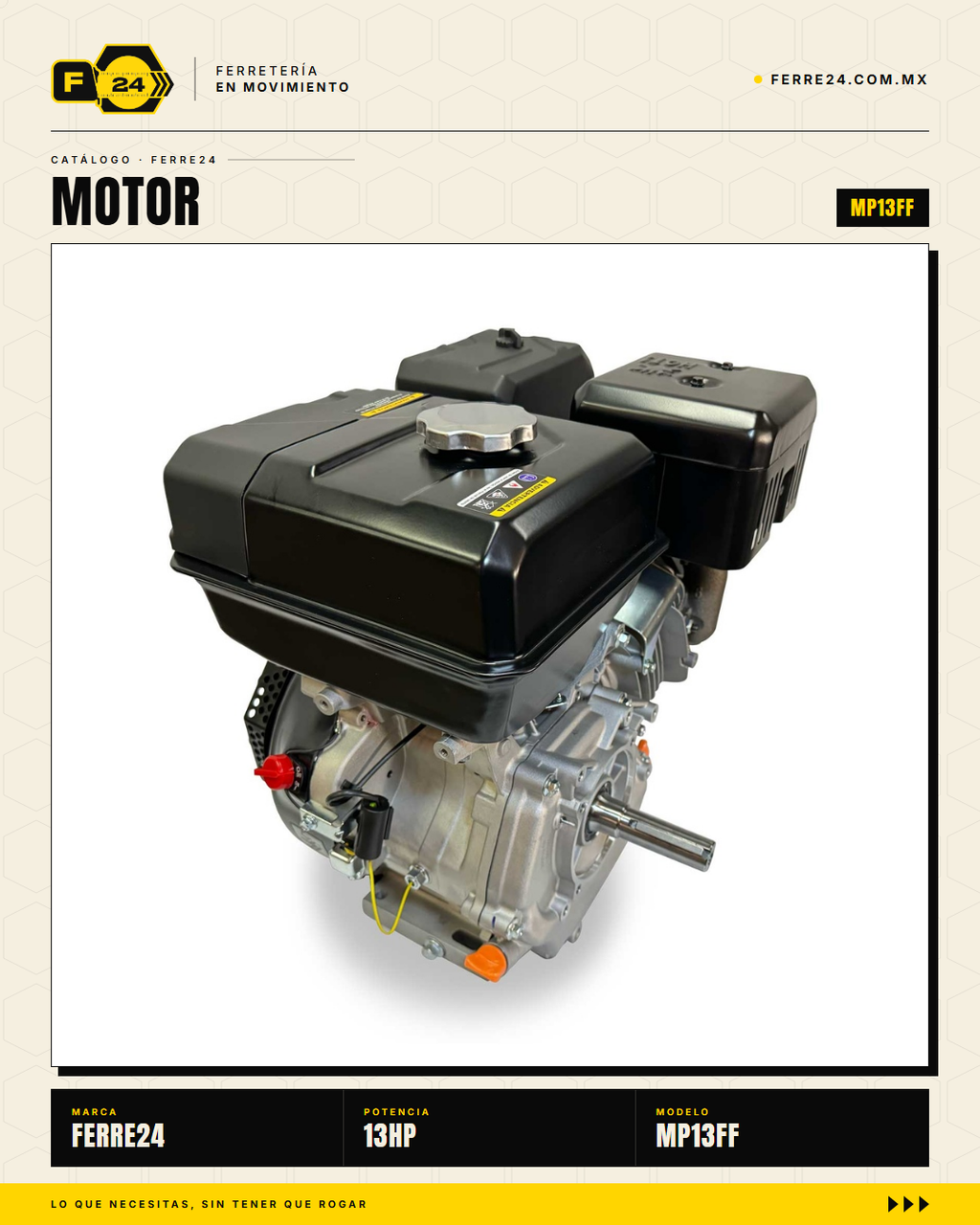 Motor 13 HP 4 Tiempos Doble Filtro — Cuñero 1 · sec_004