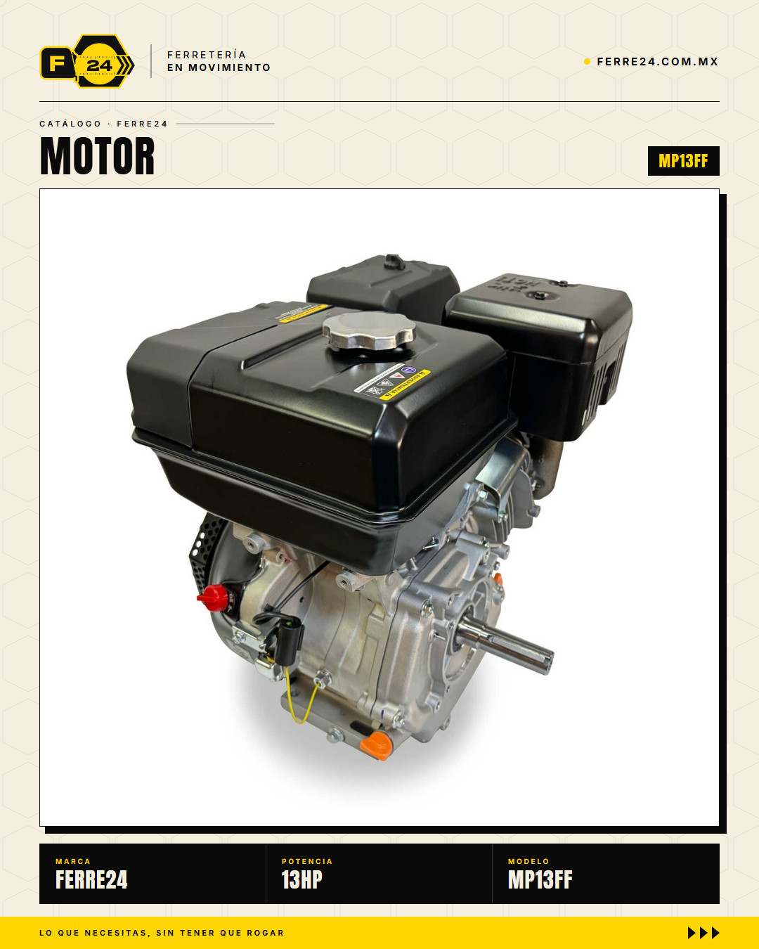 Motor 13 HP 4 Tiempos Doble Filtro — Cuñero 1 · sec_004