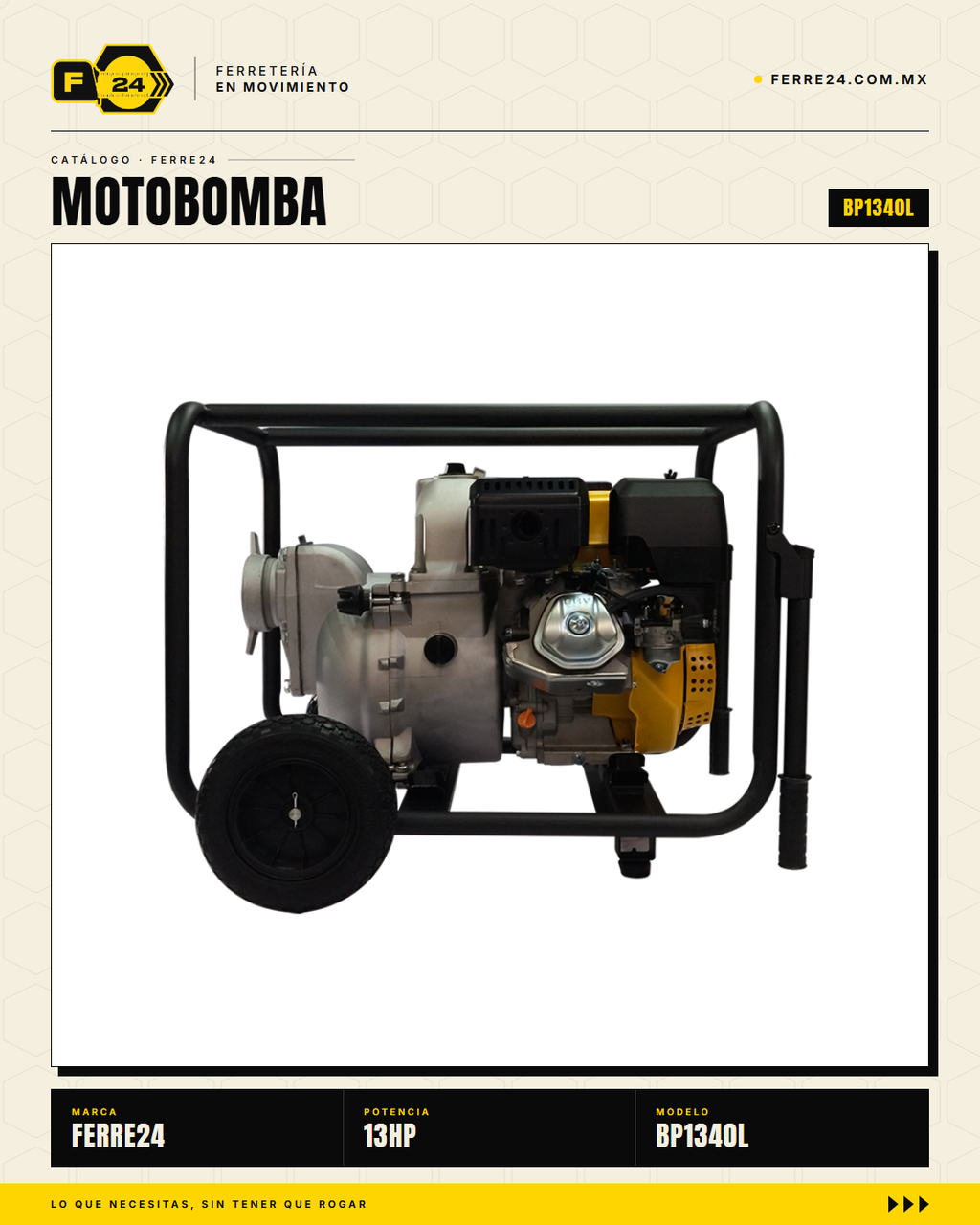 Motobomba para Lodos 13 HP — 4", la Grande de Obra · sec_004