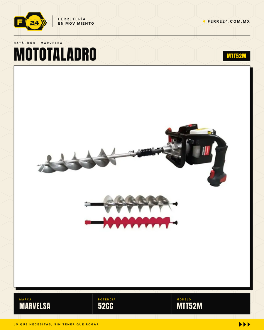 Ahoyadora Kawashima MTT52M 52cc — 3 Brocas Incluidas · sec_004
