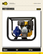 Motobomba Centrífuga 7 HP — 2", 50 m de Altura · sec_004