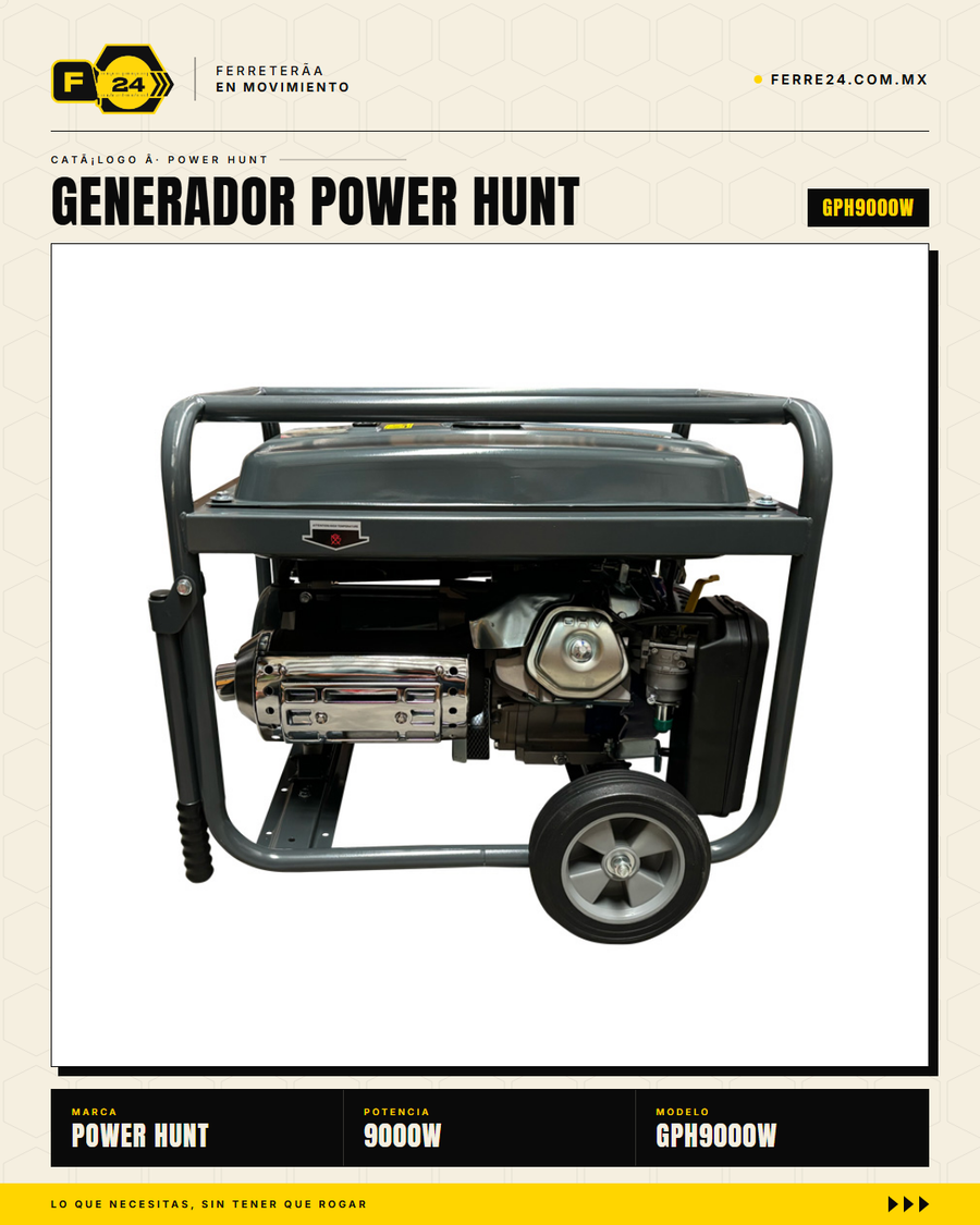 GPH9000W — marco con ruedas y manija