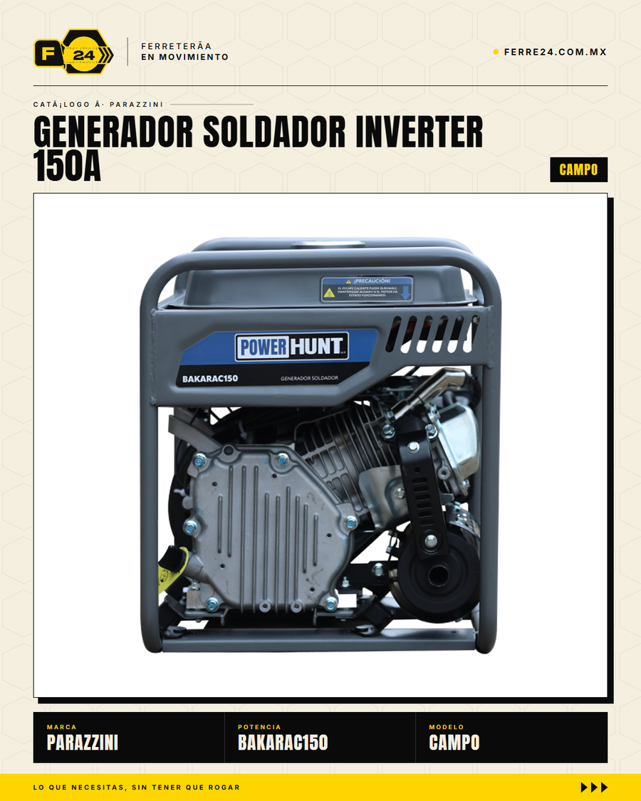 BAKARAC150 — salidas y conectores de soldadura