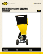 Biotrituradora Parazzini 7 HP — Corte de 2", Descarga Superior · sec_004