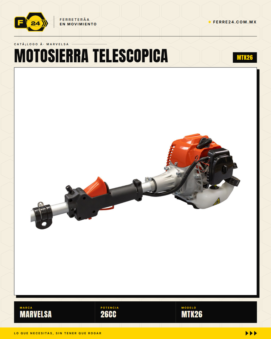 MTK26 — sistema telescópico ajustable
