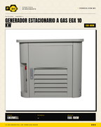 Generador Estacionario a Gas 10 kW — EGX · sec_004