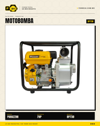 Motobomba Autocebante a Gasolina 7 HP 3" Parazzini BP730 · sec_004
