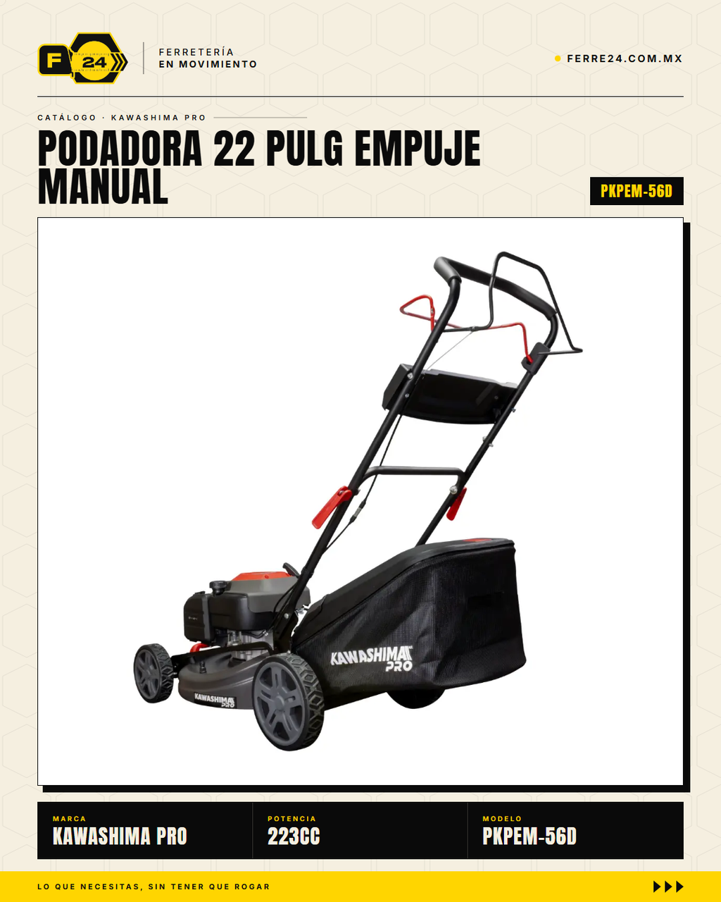 Podadora Kawashima Pro PKPEM-56D 22" 223cc 3-en-1 · sec_004