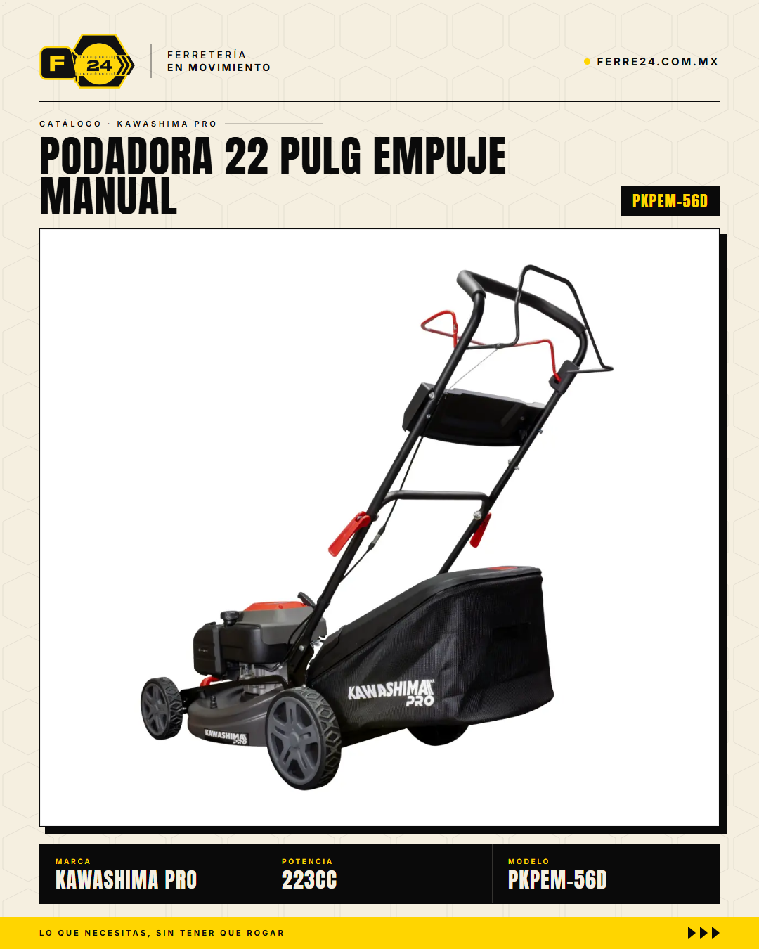Podadora Kawashima Pro PKPEM-56D 22" 223cc 3-en-1 · sec_004