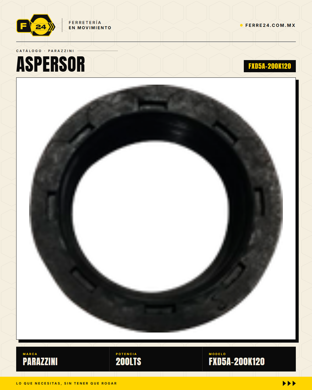 Aspersor Parazzini 200 L Kit Flecha Cardán 120 cm para Tractor 25 HP · sec_004