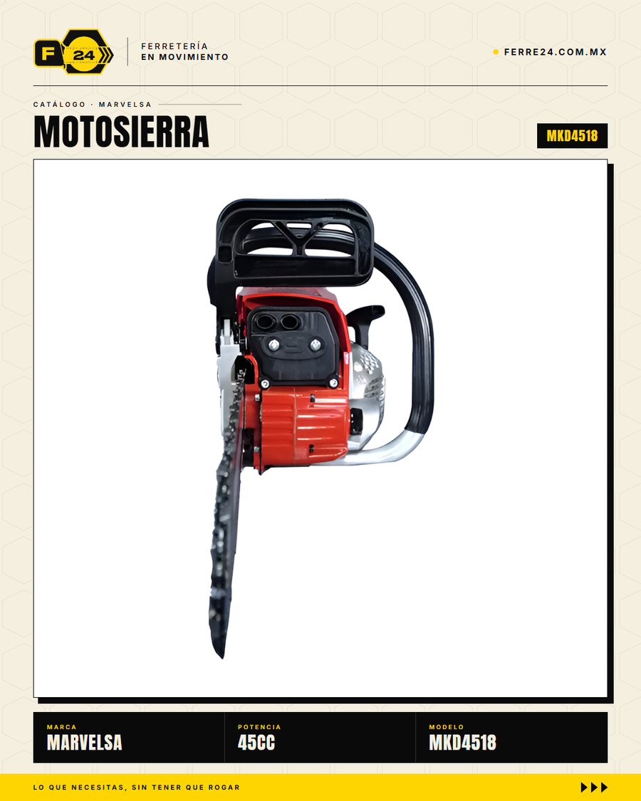 Motosierra Kawashima Dakota 45cc — Barra 18 pulgadas · sec_004
