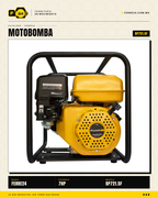 Motobomba Alta Presión 7 HP — 65 m, Tres Salidas · sec_004