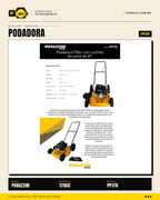 Podadora Parazzini Pro 170cc Autopropulsada — Cuchilla 21 Pulg · sec_004