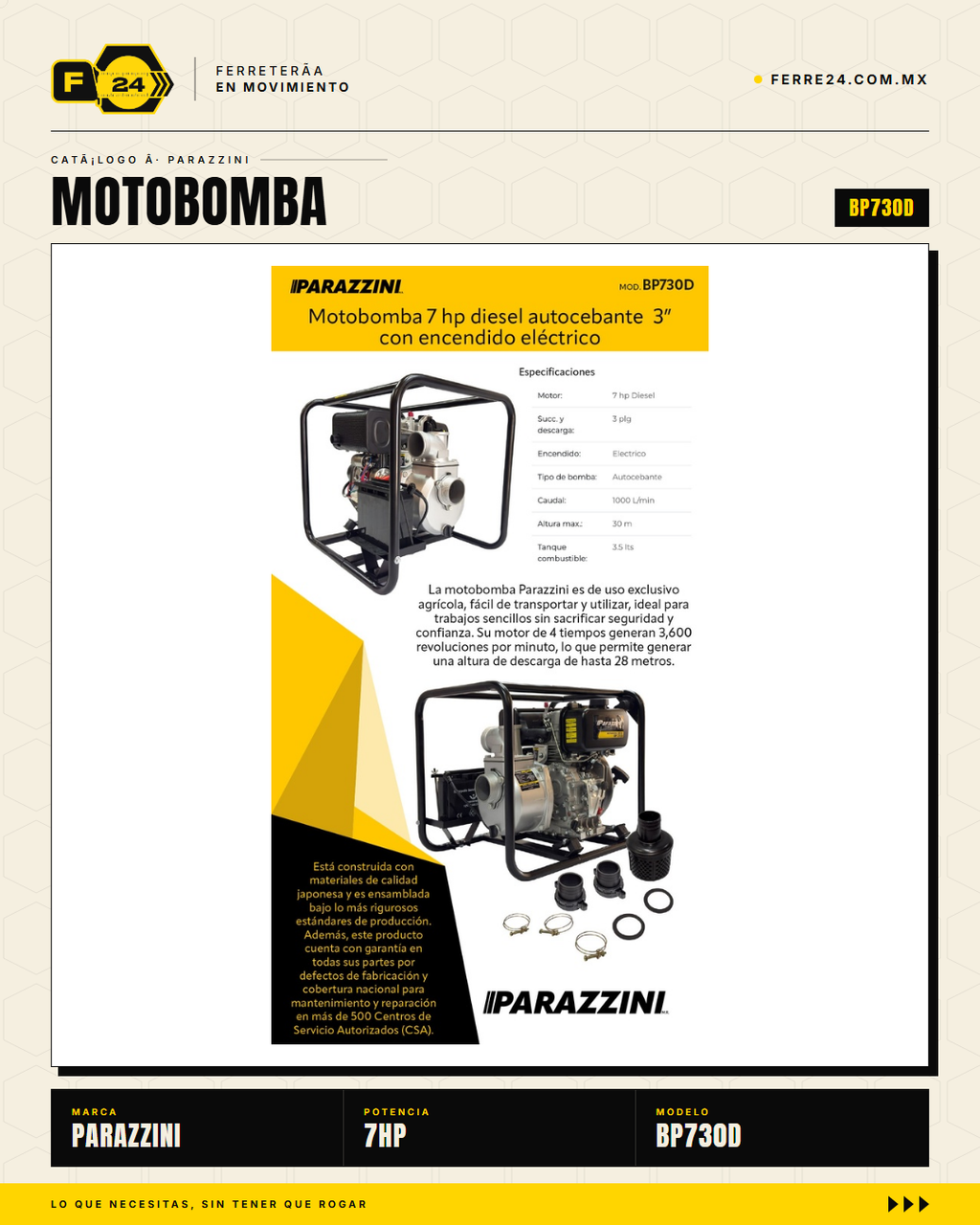 Parazzini BP730D — descarga 3 pulgadas