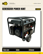 GPH9000W — detalle panel voltímetro y breaker