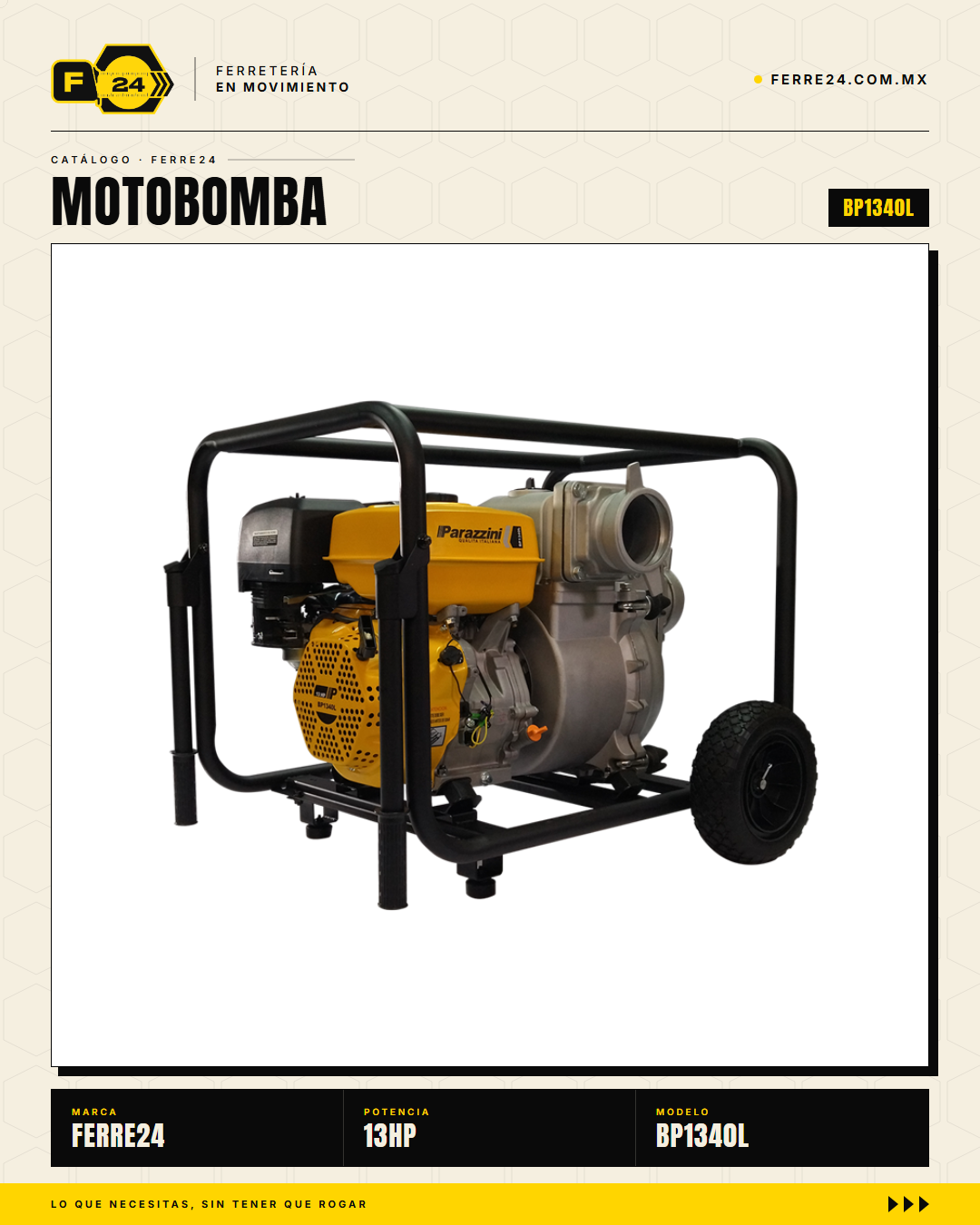 Motobomba para Lodos 13 HP — 4", la Grande de Obra · sec_005