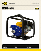 Motobomba Centrífuga 7 HP — 2", 50 m de Altura · sec_005