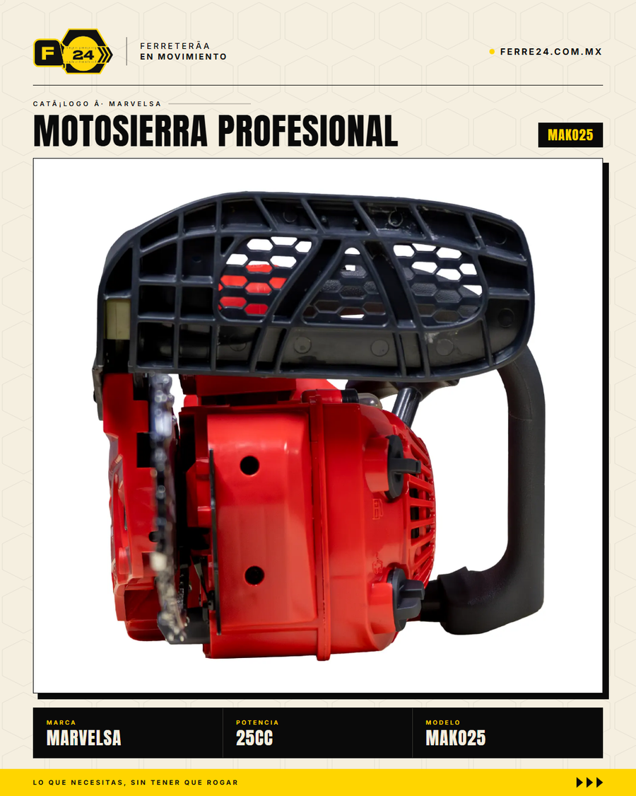 MAKO25 — motor 25cc 2T detalle