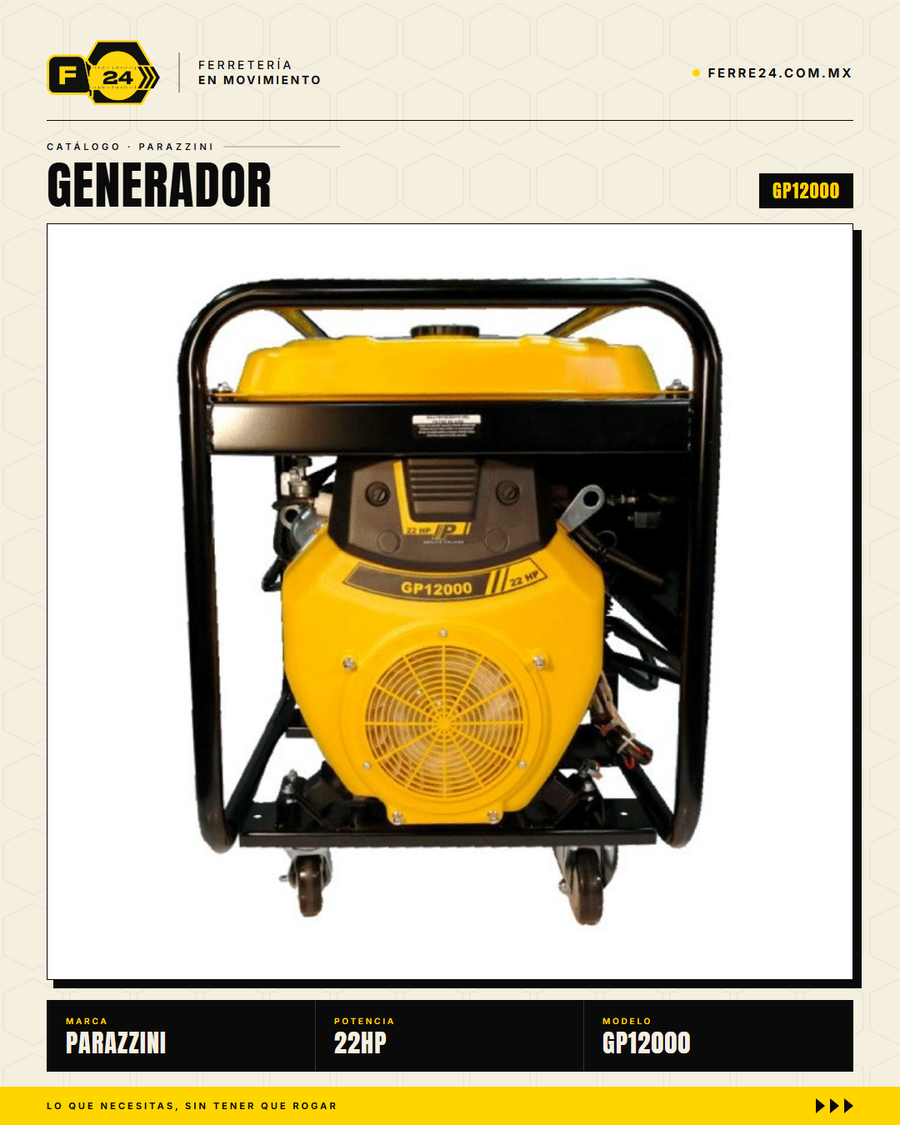 Generador Parazzini GP12000 — 12,000 W y Arranque Eléctrico · sec_005