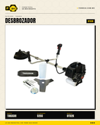 Desbrozadora Takashi DT52K 52 cc — Eje Entero, Kit Completo · sec_005