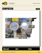 Compresor 80 L libre de aceite, doble conexión rápida. Aire limpio para pintura y neumática. Sin kit: tú usas tus accesorios. · sec_005
