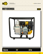 Motobomba Autocebante a Gasolina 7 HP 3" Parazzini BP730 · sec_005