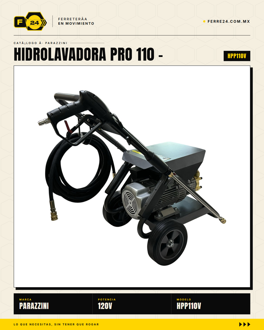 Parazzini HPP110V — manguera alta presión